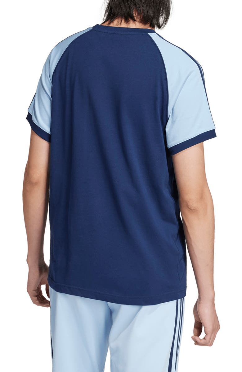 adidas Originals 3-Stripes Colorblock Cotton T-Shirt, Alternate, color, 