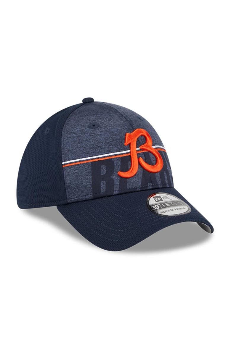 Men's New Era Navy Chicago Bears 2023 NFL Training Camp Secondary Logo 39THIRTY Flex Fit Hat, Alternate, color, Navy