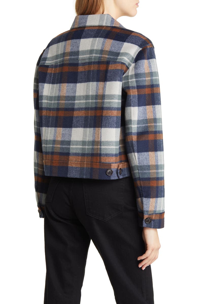 Rails Steffi Plaid Wool Blend Trucker Jacket, Alternate, color, 