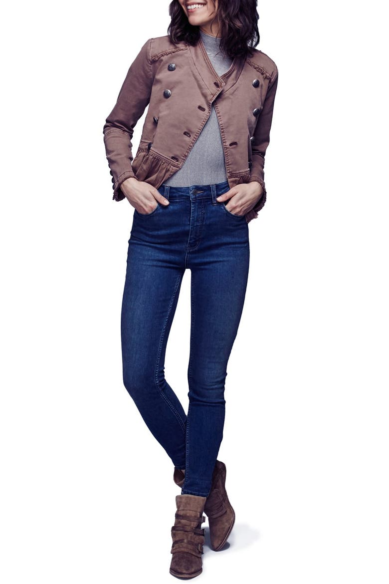 'Cyndi' High Rise Skinny Jeans, Alternate, color, LIGHT DENIM