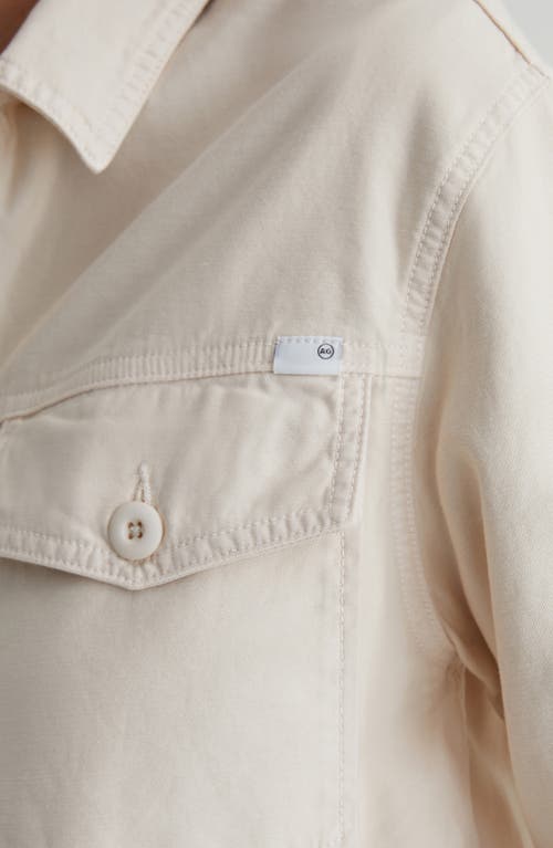 Ag Valleta Utility Shirt Jacket In Opal Stone