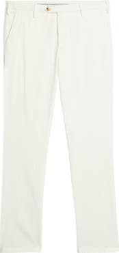 Canali Flat Front Stretch Cotton Blend Twill Chinos
