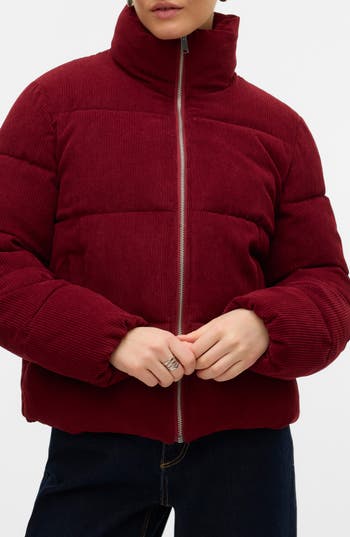 Vero Moda Debra Short Jacket In Burgundy