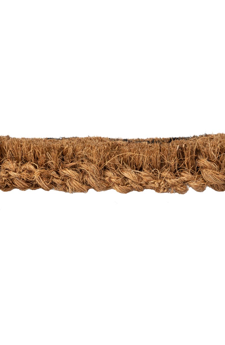 Storied Home "Bonjour/Au Revoir" Rectangle Coir Doormat, Alternate, color, Natural