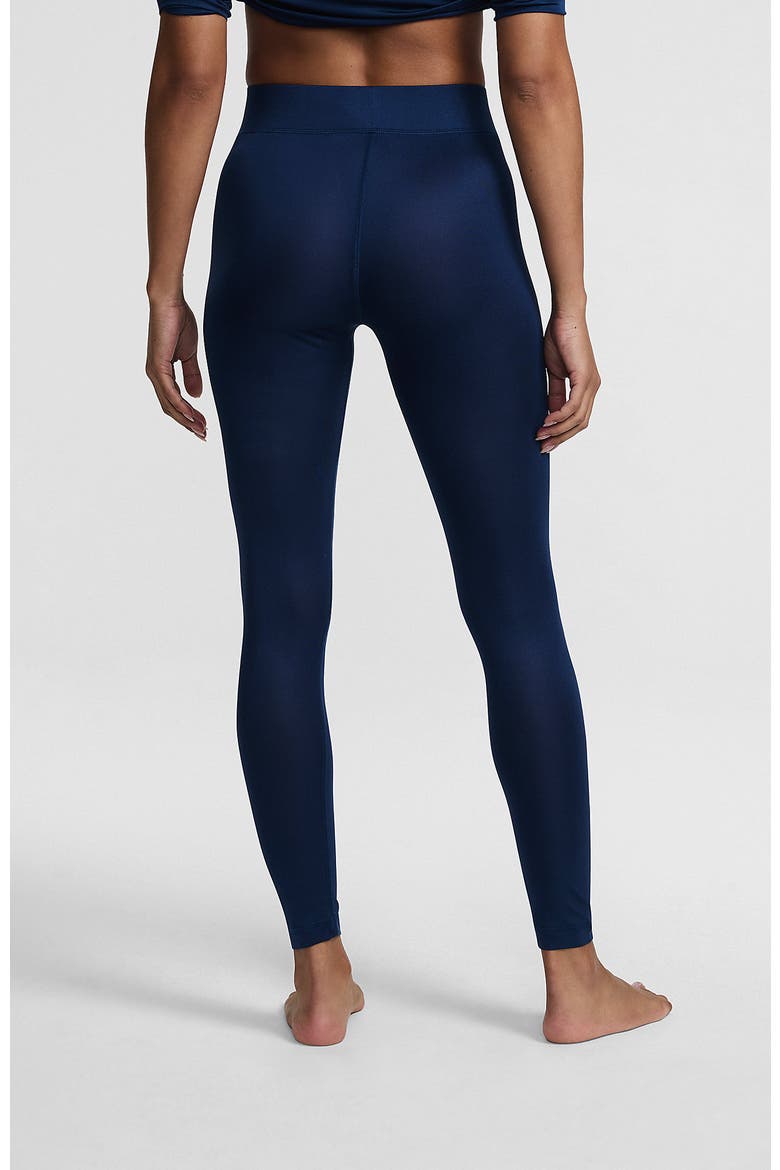 Silk Interlock Long Underwear Leggings Pants, Alternate, color, Deep Sea Navy