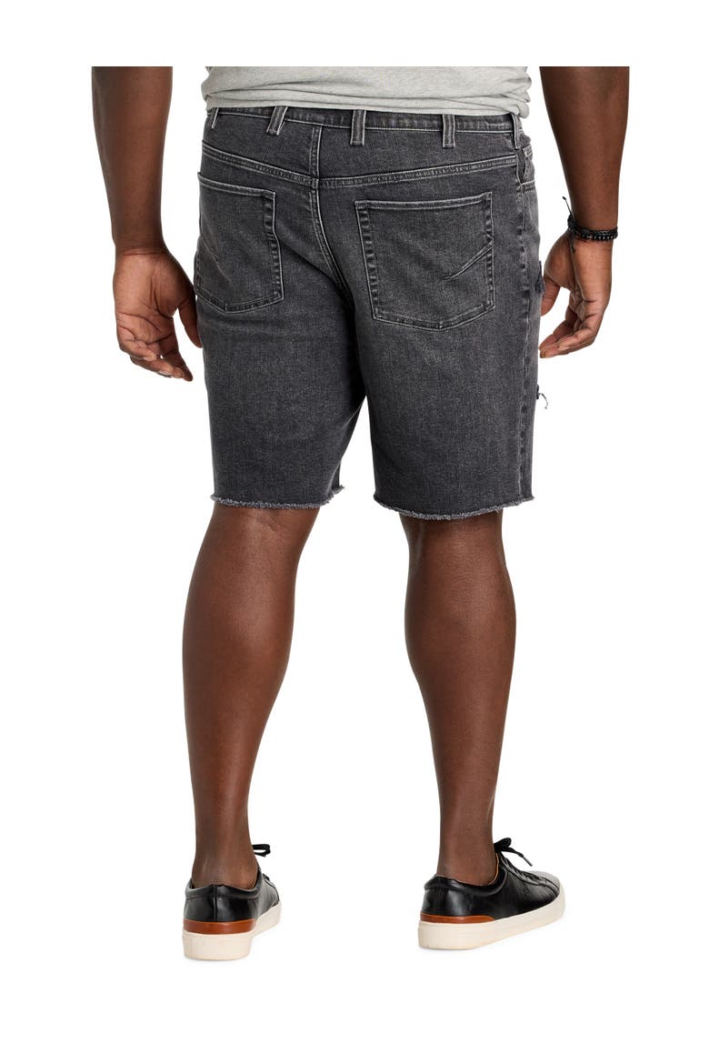 Big & Tall Dual Denim Athletic-Fit Rip And Repair Shorts, Alternate, color, PHANTOM FADE