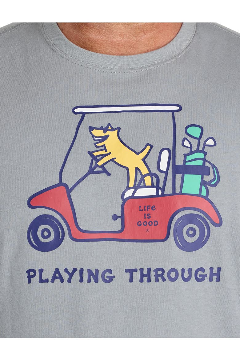 Big & Tall Playing Through Graphic Tee, Alternate, color, GREY