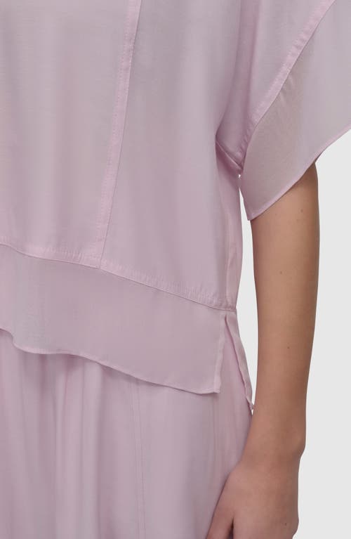 Dkny Mixed Media Dolman Sleeve Top