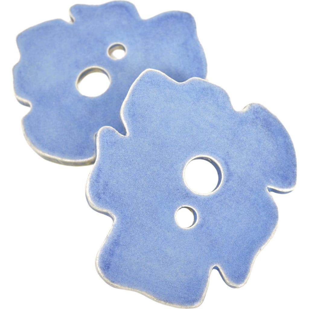 Mikkarbo Flower Frogs - Set of 2 in Blue  product