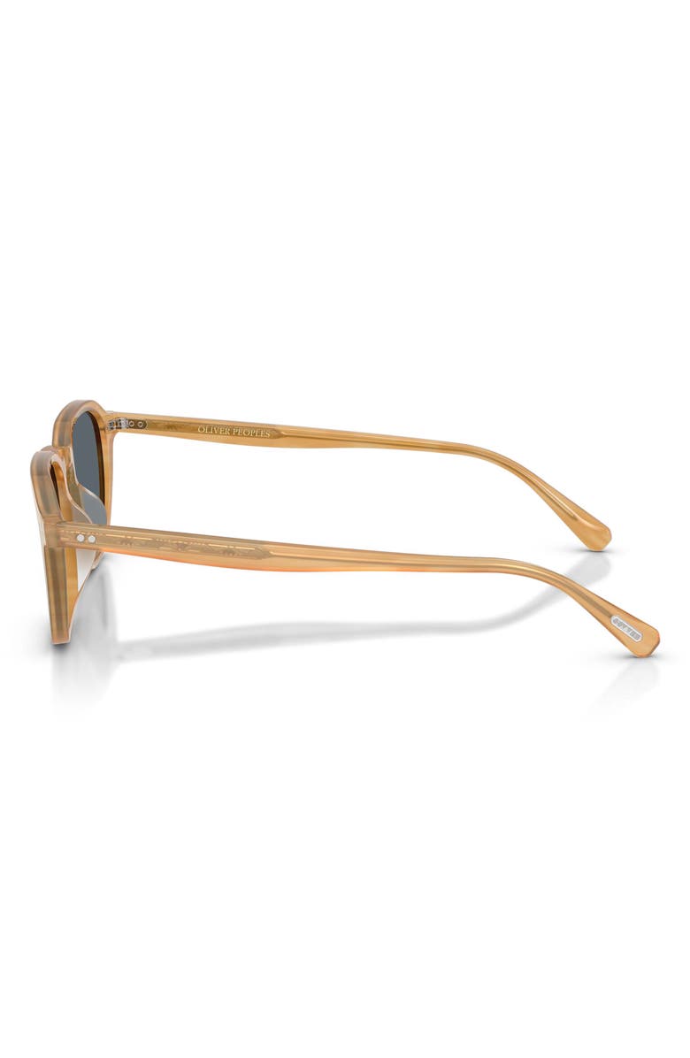 Oliver Peoples Emryn 50mm Pillow Sunglasses, Alternate, color, Semi-Matte Goldwood / Blue