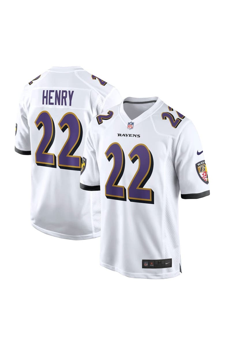 Nike Men's Nike Derrick Henry  White Baltimore Ravens White Game Jersey, Alternate, color, White