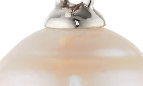 Nadri Cultured Genuine Baroque Freshwater Pearl Drop Earrings In Silver