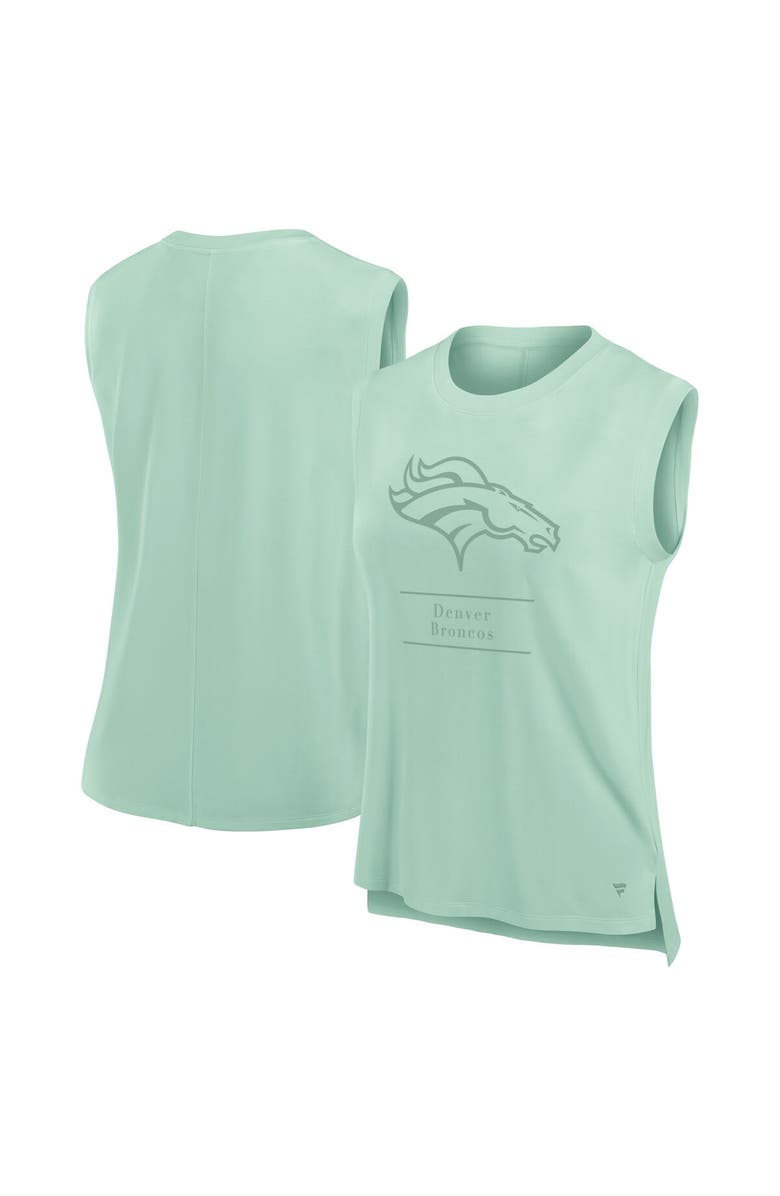 FANATICS Women's Fanatics Mint Denver Broncos Studio Embrace Tank Top, Main, color, Mint