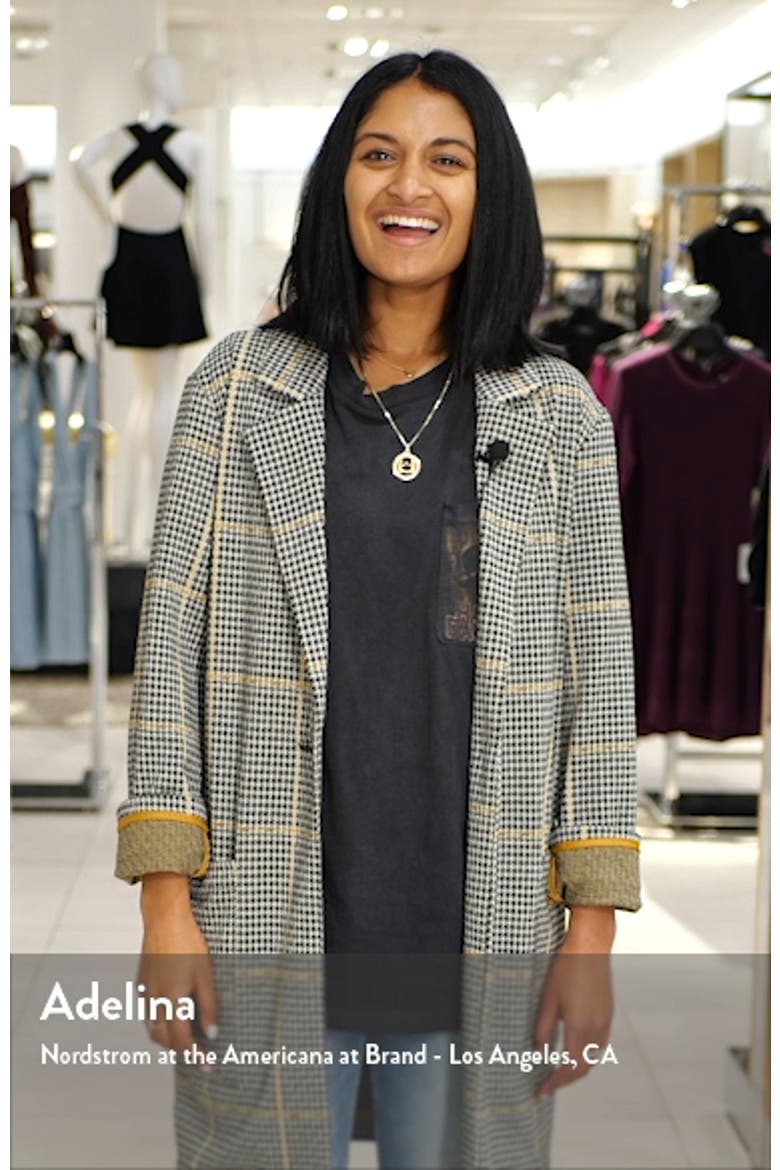 Flora Side Slit Long Sleeve Merino Wool Sweater Dress video