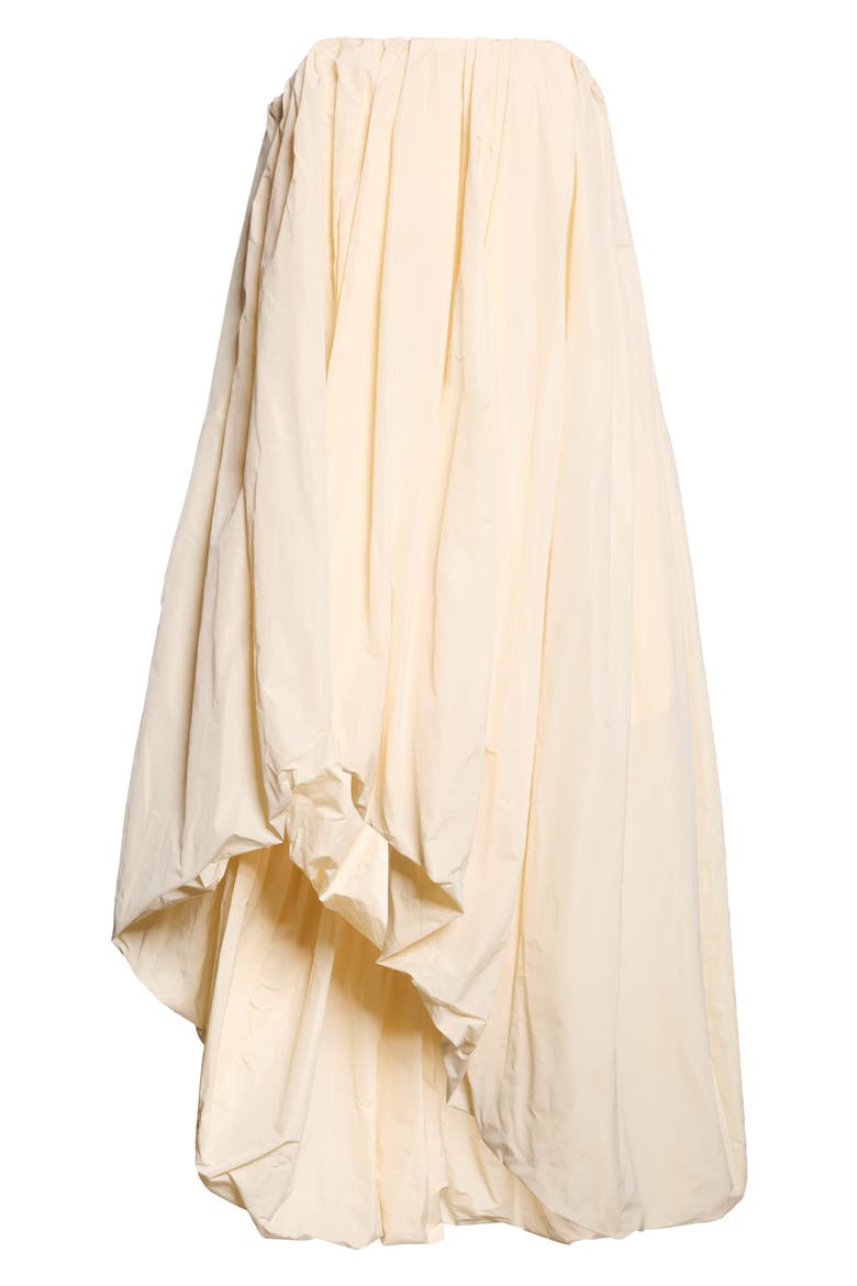 Strapless Draped Midi Dress, Main, color, EGGSHELL