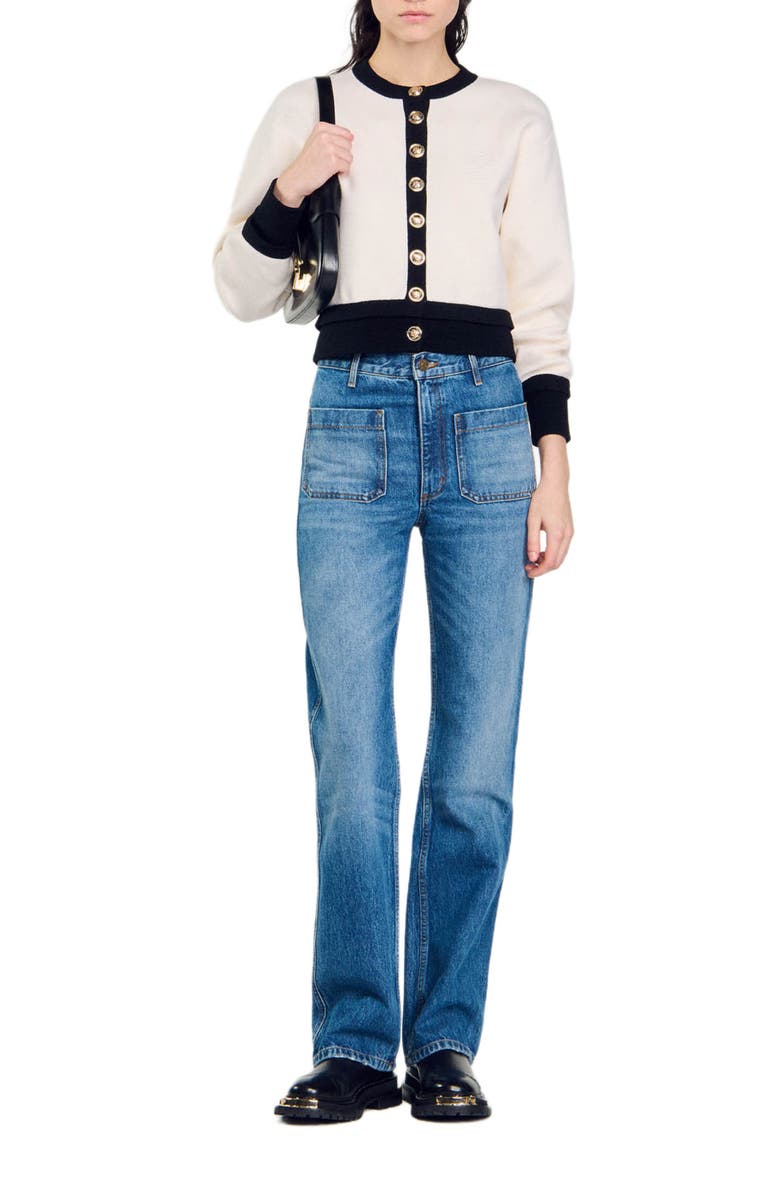 SANDRO Knit cardigan, Alternate, color, 