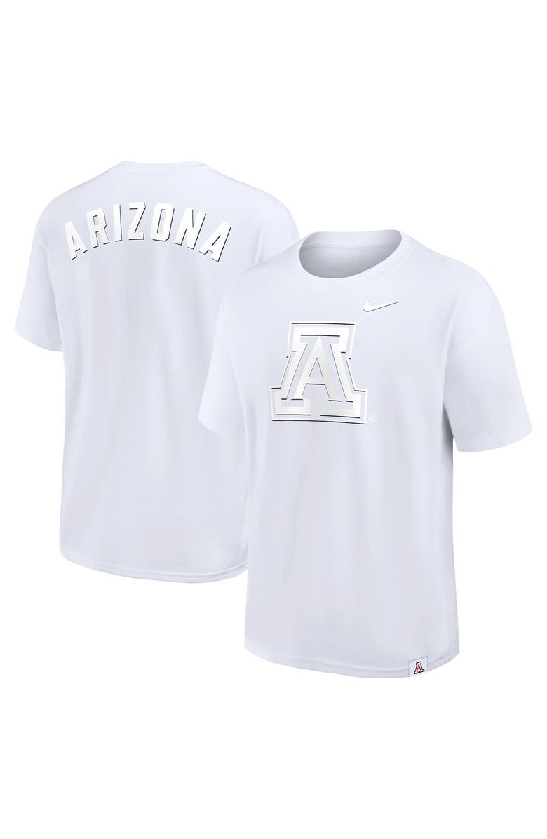 Nike Men's Nike White Arizona Wildcats 2-Hit Statement Max90 T-Shirt, Main, color, White