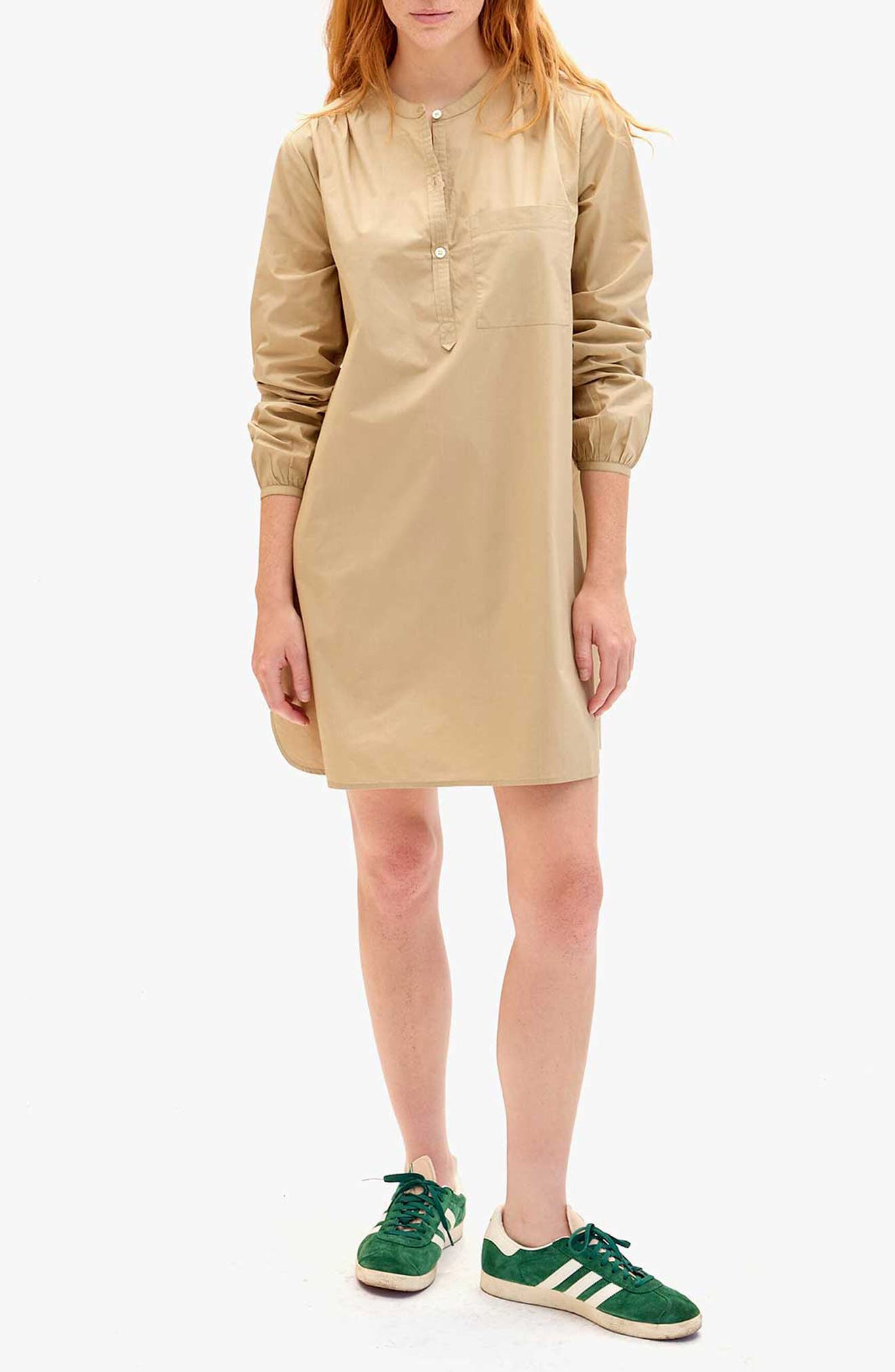 Clare V. St. Martin Poplin Shirtdress