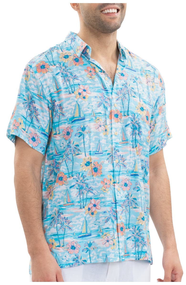 Kenny Flowers The BVIs - Short Sleeve Shirt, Alternate, color, Light Blue