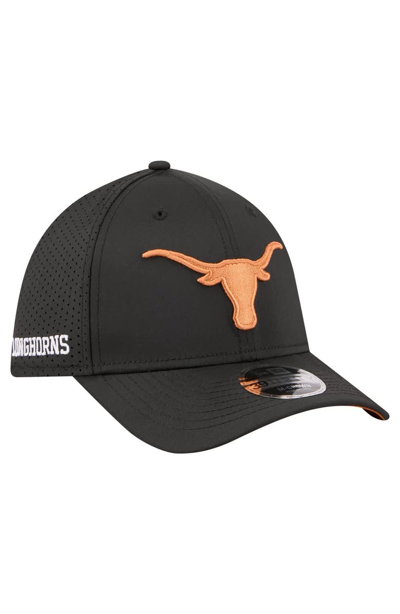 New Era Men's New Era  Black Texas Longhorns 39THIRTY M-Crown Flex Fit Hat, Main, color, Black