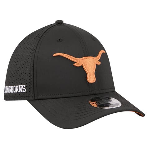 Men's New Era  Black Texas Longhorns 39THIRTY M-Crown Flex Fit Hat