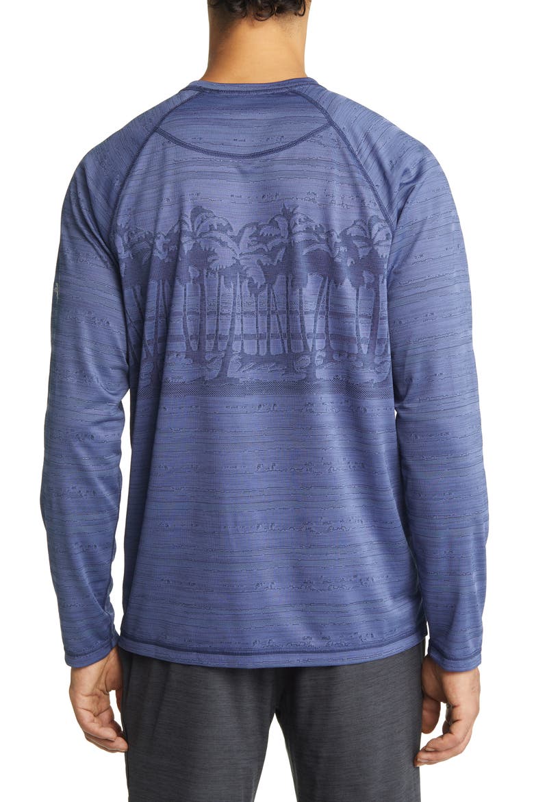 Men's Palm Blvd Long Sleeve Crewneck T-Shirt, Alternate, color, DARK SAPPHIRE