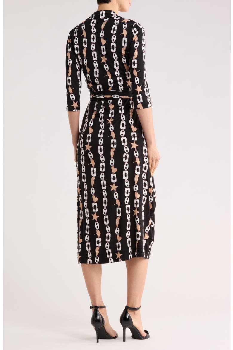 Abigail Wrap Midi Dress, Alternate, color, CHARMS LARGE