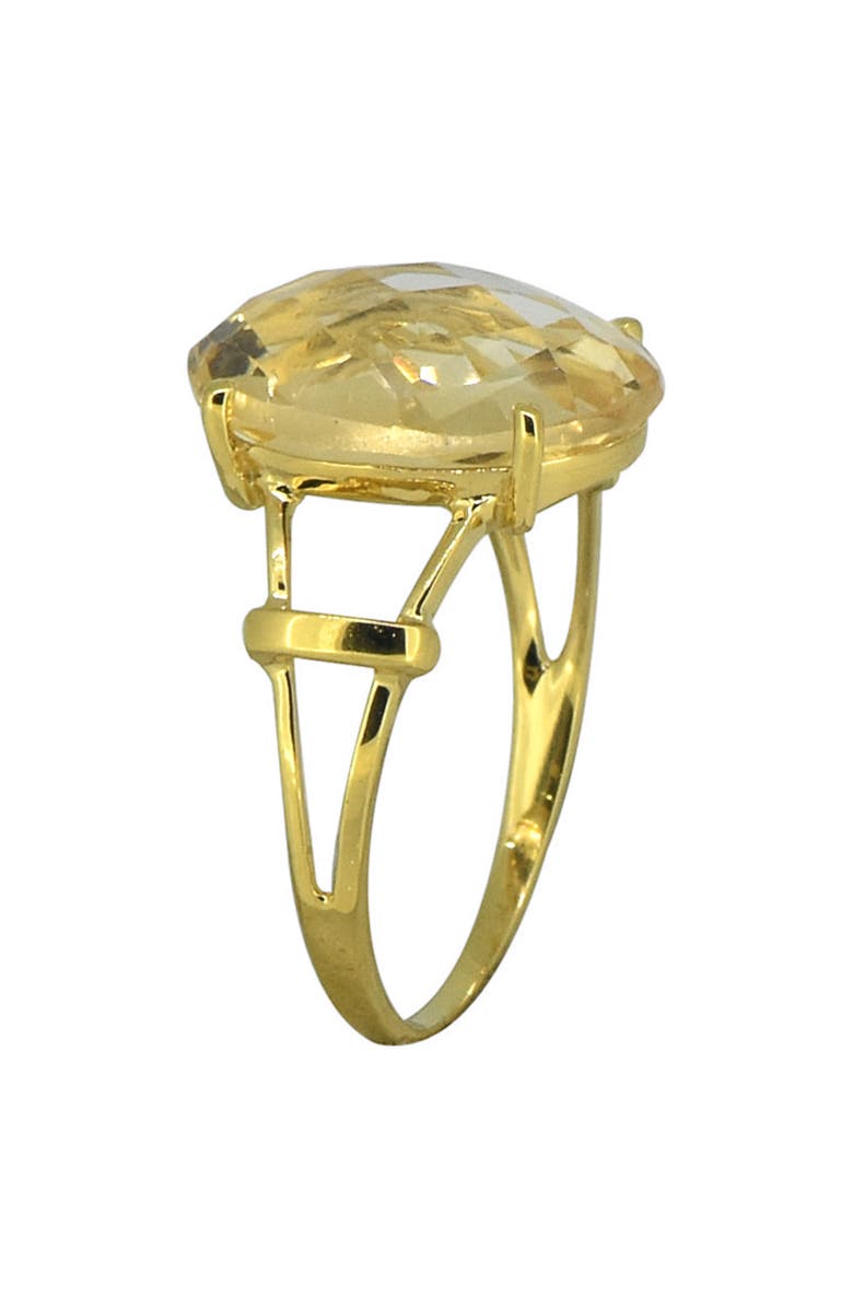 YS GEMS 18K Gold Plate Citrine Ring, Alternate, color, 
