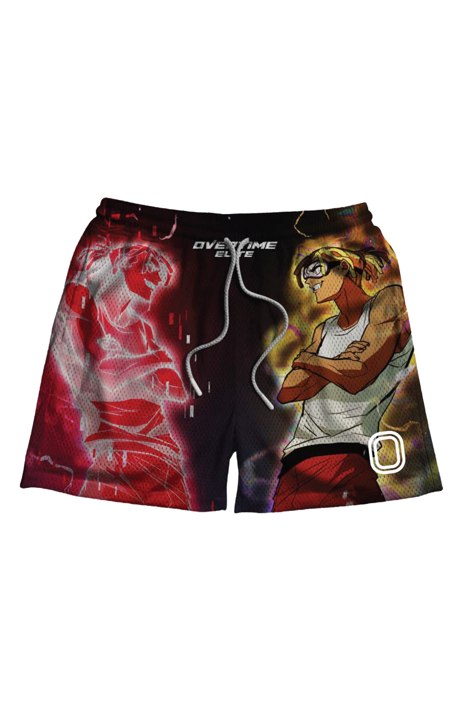 OVERTIME Anime Rival Mesh Basketball Shorts | Nordstrom