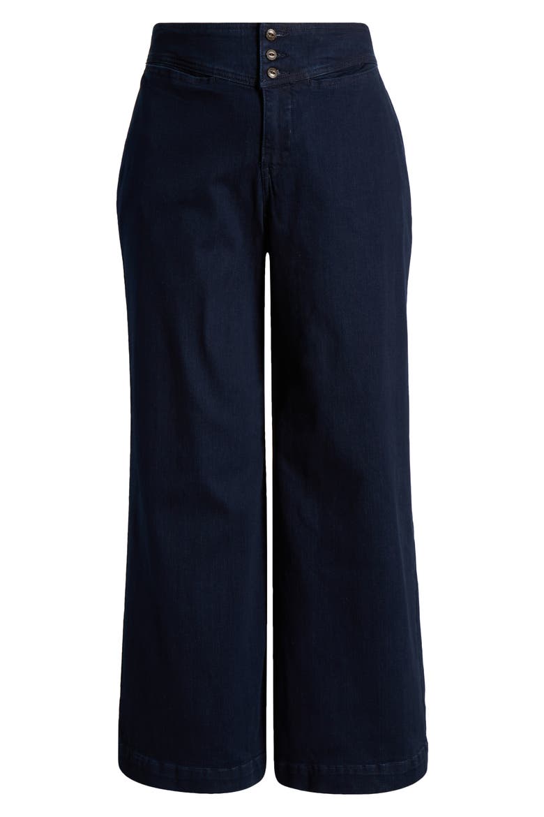 Charlie Sailor High Waist Straight Leg Jeans, Alternate, color, DARK INDIGO