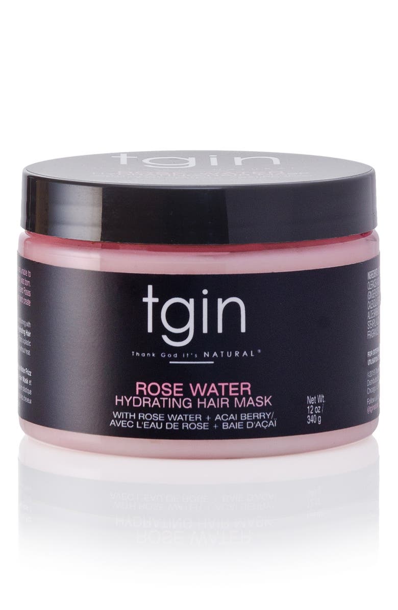tgin Rose Water Hydrating Hair Mask, Main, color,