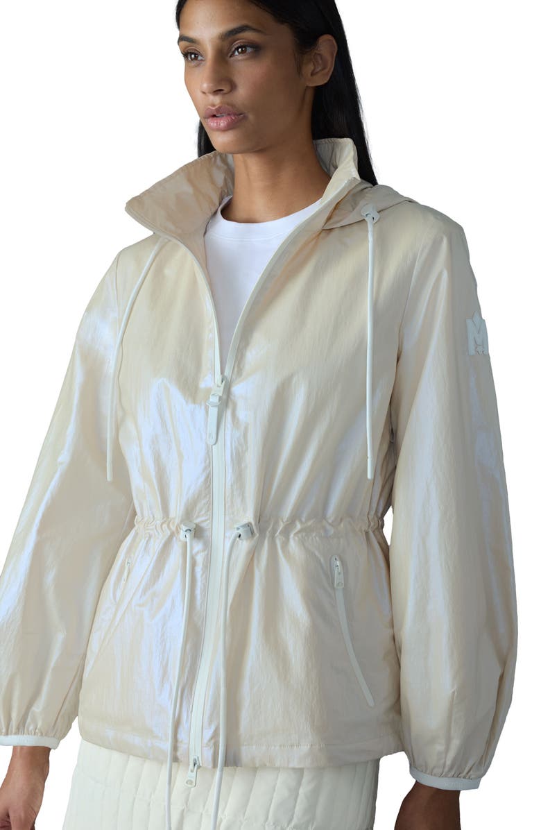 Mackage Isha Metallic Water Repellent Rain Jacket, Alternate, color,
