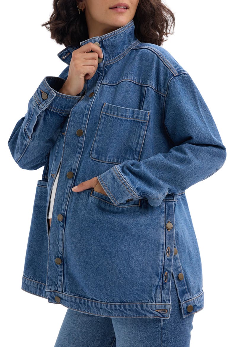 The Denim Utility Jacket, Main, color, True Indigo