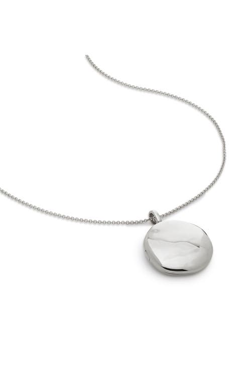 Sterling Silver Locket Pendant Necklace