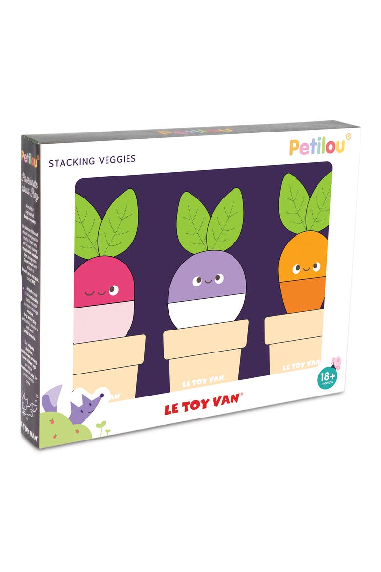 Stacking Veggies Toy Kit, Alternate, color, GREEN RED ORANGE AND PURPLE