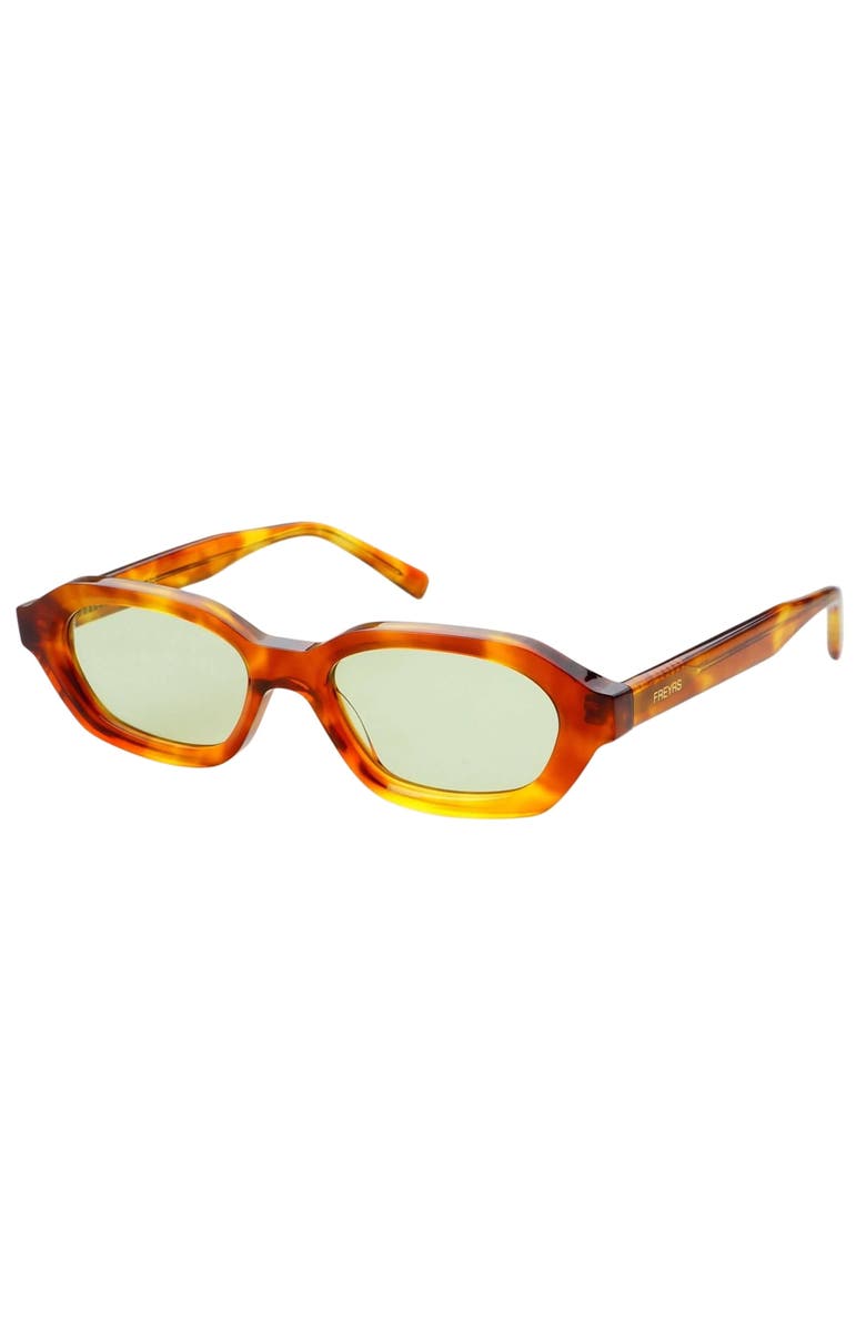 FREYRS Eyewear Tokyo Small Rectangular Sunglasses, Alternate, color, Honey