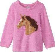 Hatley Kids' Intarsia Furry Horse Sweater