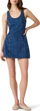 Steve Madden Lily Rose Eyelet Sleeveless Denim Minidress