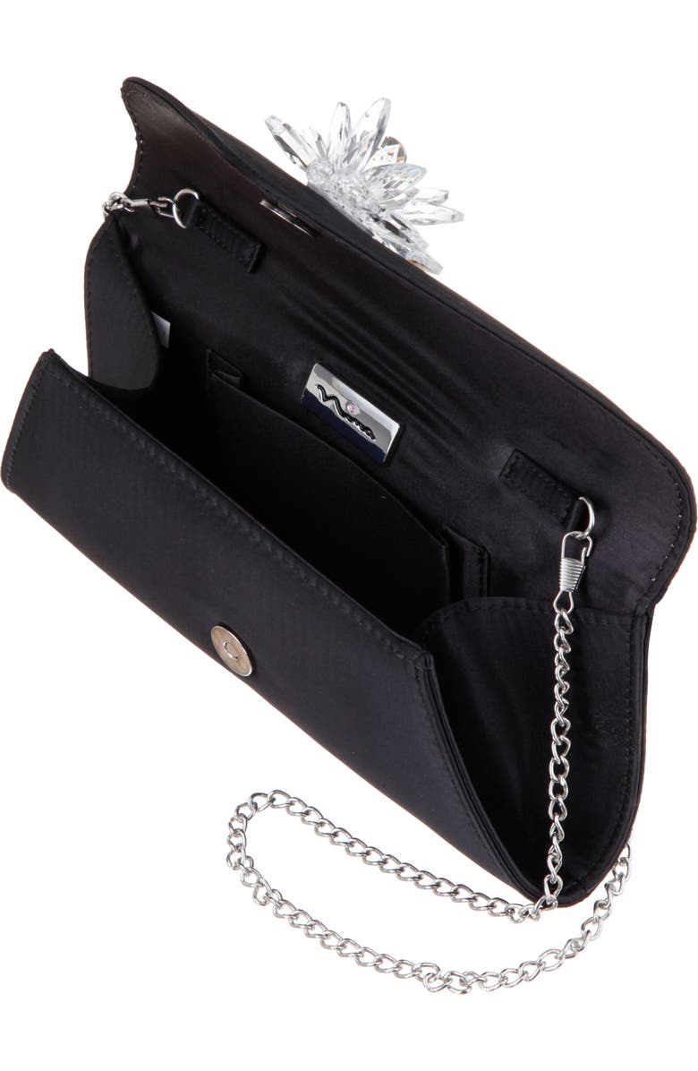Nina Twila Envelope Clutch, Alternate, color, Black