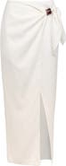ViX Paula Hermanny Luna Linen Blend Cover-Up Midi Skirt