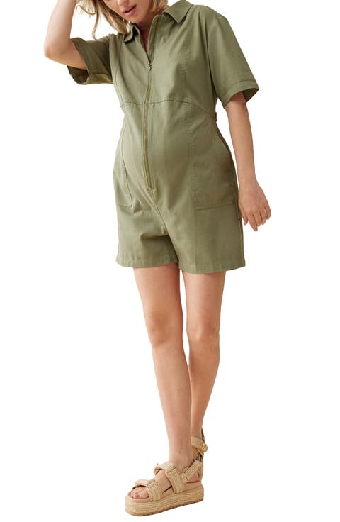 Utility Maternity Romper