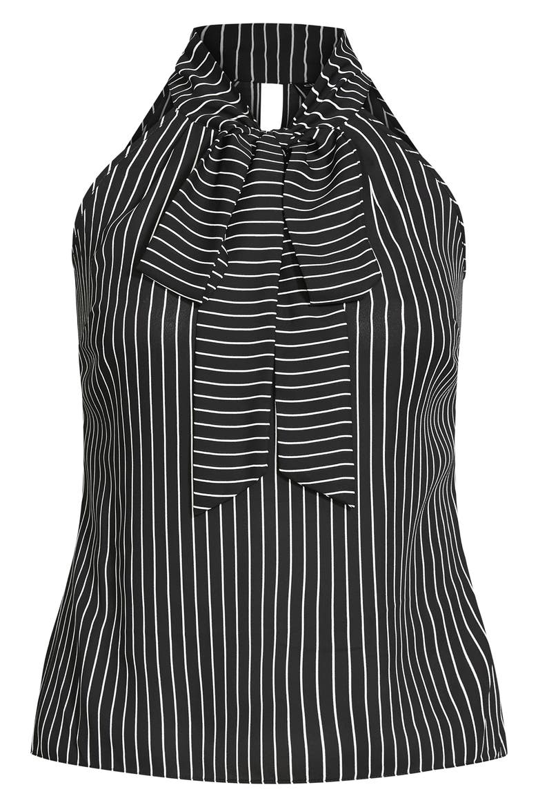 Maliyah Stripe Tie Neck Top, Alternate, color, STRIPE