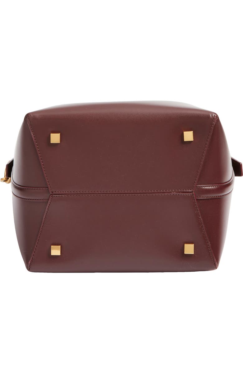 Saint Laurent Le 37 Leather Bucket Bag, Alternate, color, Rouge Cabernet