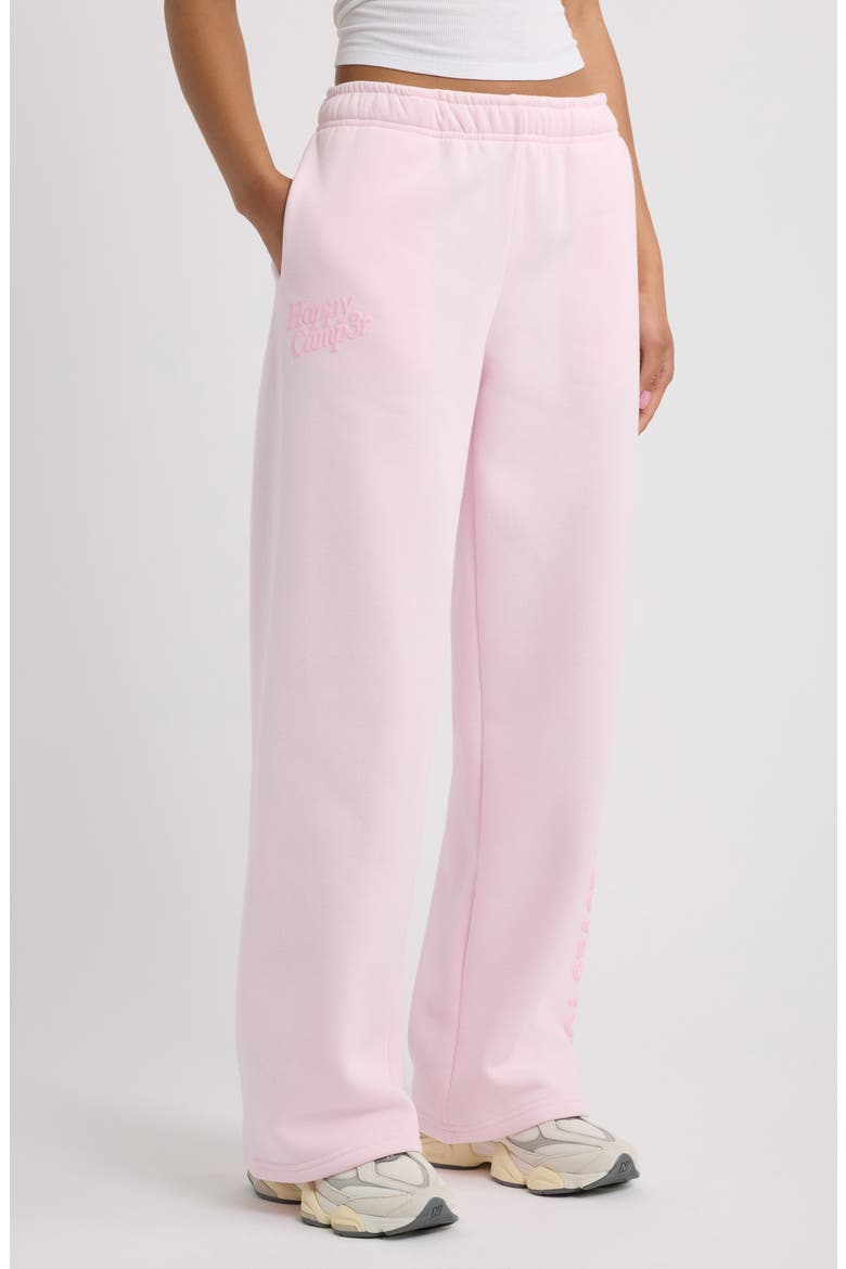 Someone Loves You Wide Leg Fleece Sweatpants, Main, color, BABY PINK