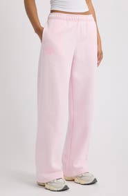 HAPPY CAMP3R Someone Loves You Wide Leg Fleece Sweatpants