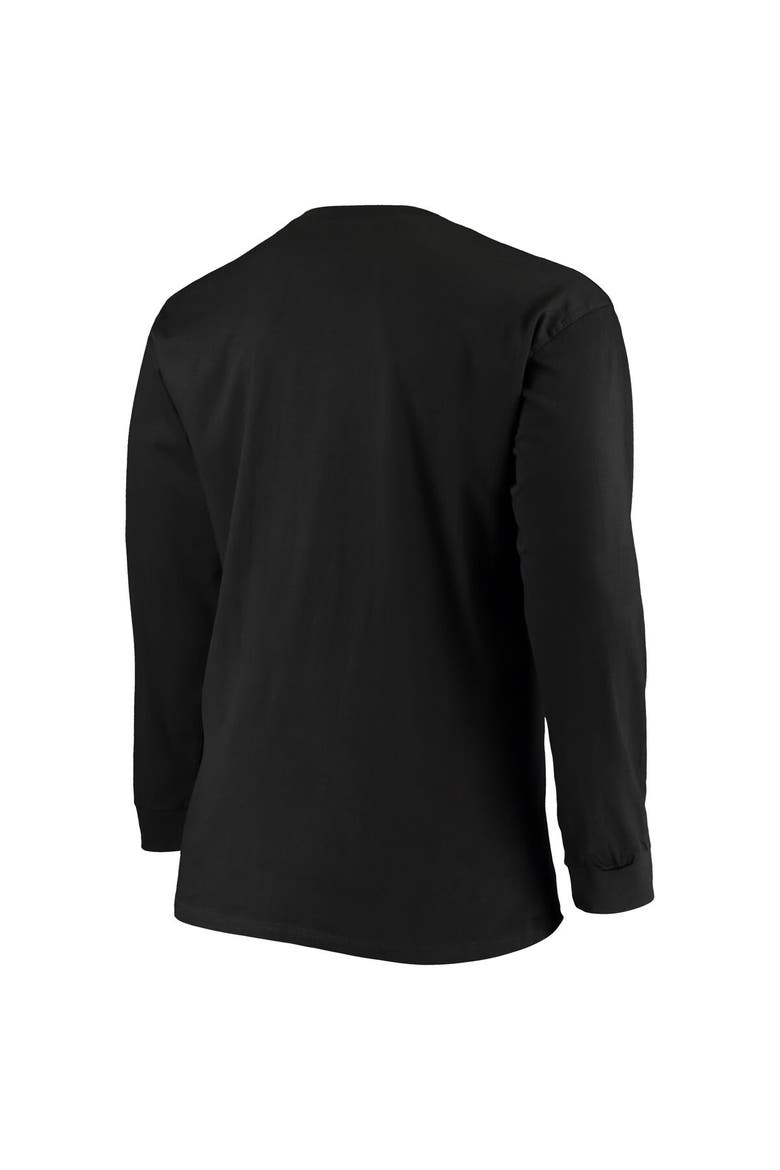 Men's Fanatics Branded Black Miami Dolphins Big & Tall Color Pop Long Sleeve T-Shirt, Alternate, color, Black