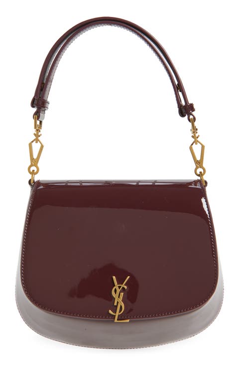 Voltaire Patent Leather Top Handle Bag