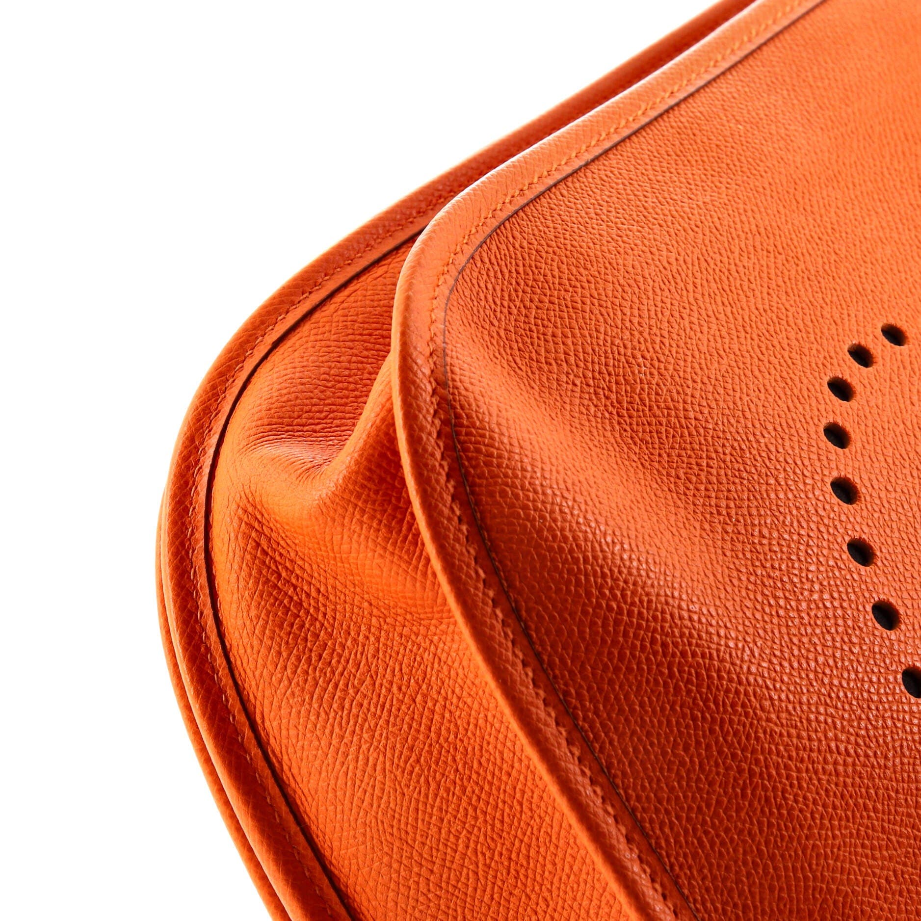 Pre-Owned Hermes Evelyne Bag Gen II Epsom PM, Alternate, color, Orange H