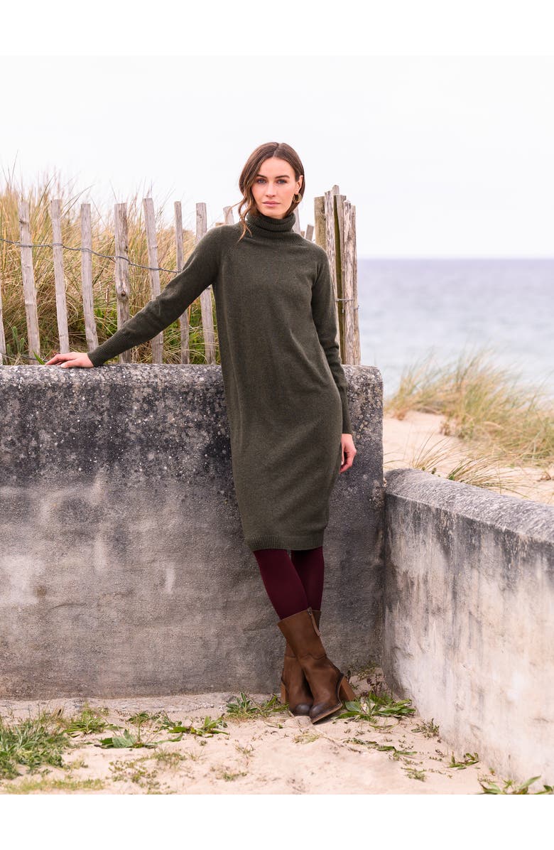 Celtic & Co. Supersoft Midi Turtleneck Dress, Alternate, color,