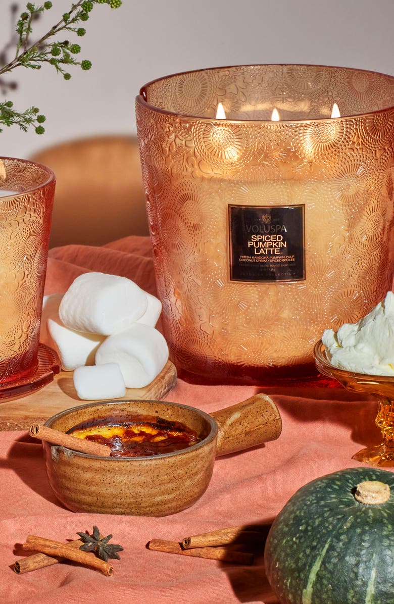 Voluspa Spiced Pumpkin Latte 5-Wick Hearth Candle, Alternate, color, 